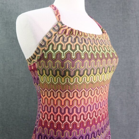 PrAna Multicolor Halter Knit Dress Women’s Small Sleeveless Outdoor Festival - Picture 6 of 16